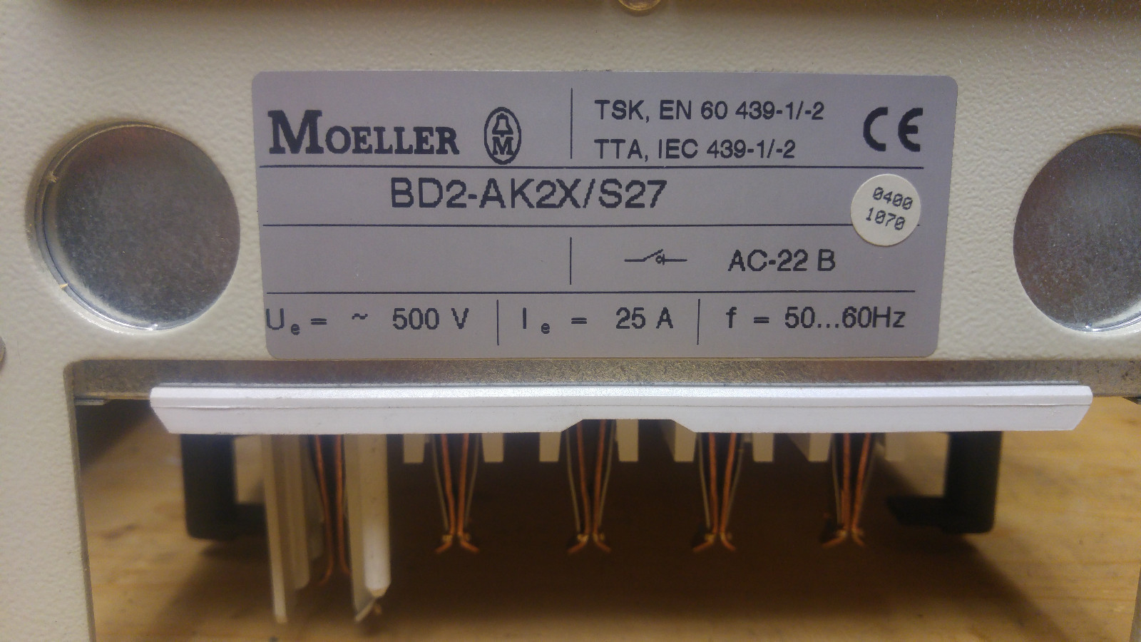 Klöckner und Möller BD2-AK2X S27 25 Ampere Abgangskasten 2
